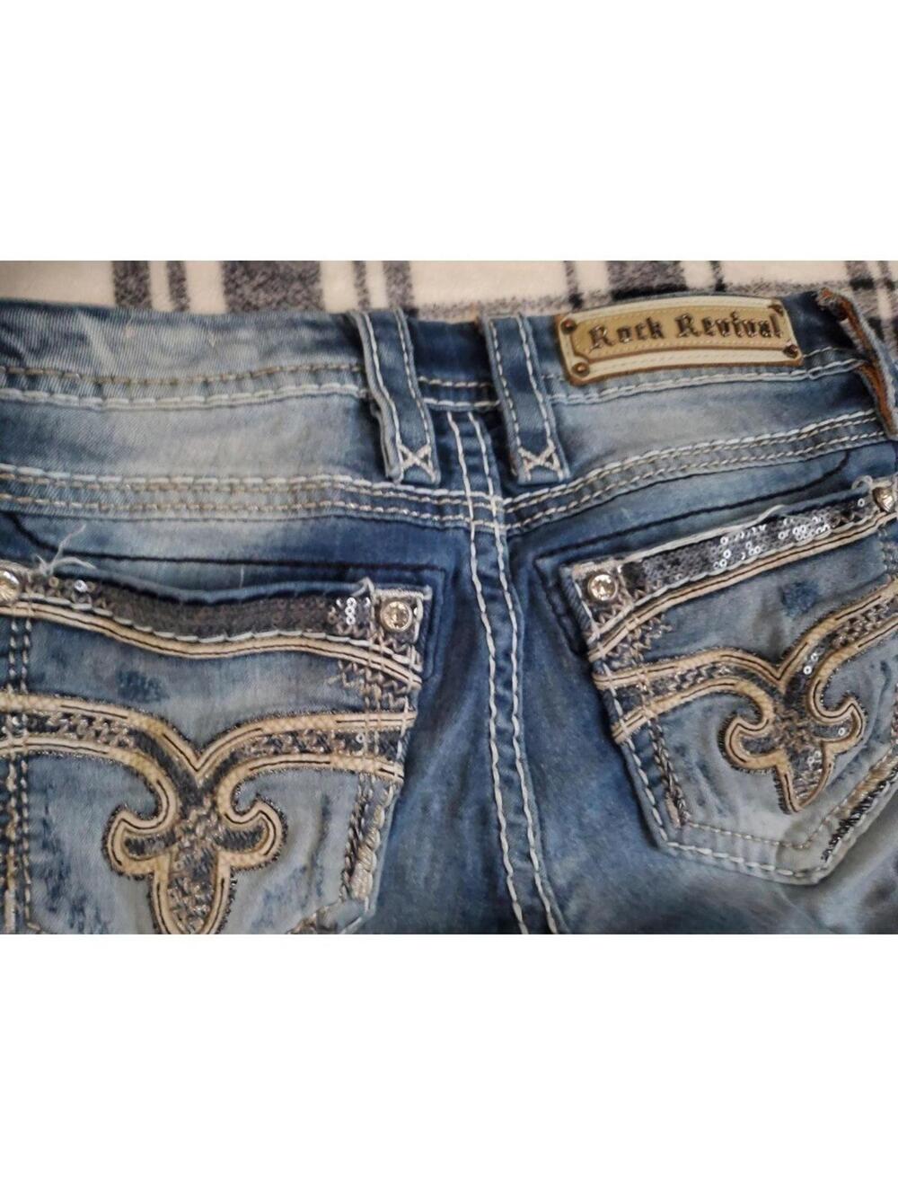 Rock Revival sz 25 Jaylyn blue womens  jeans